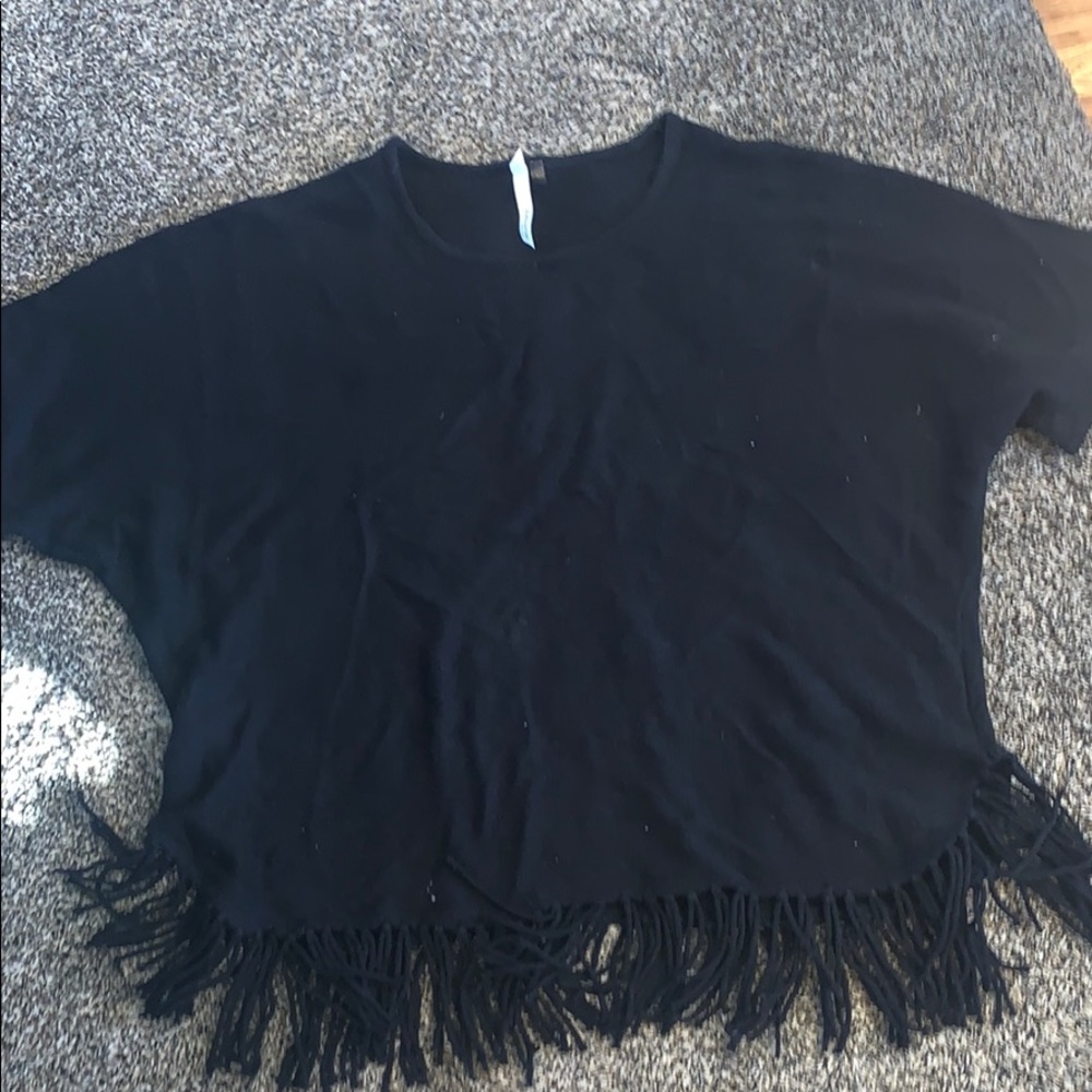 black wool short sleeve